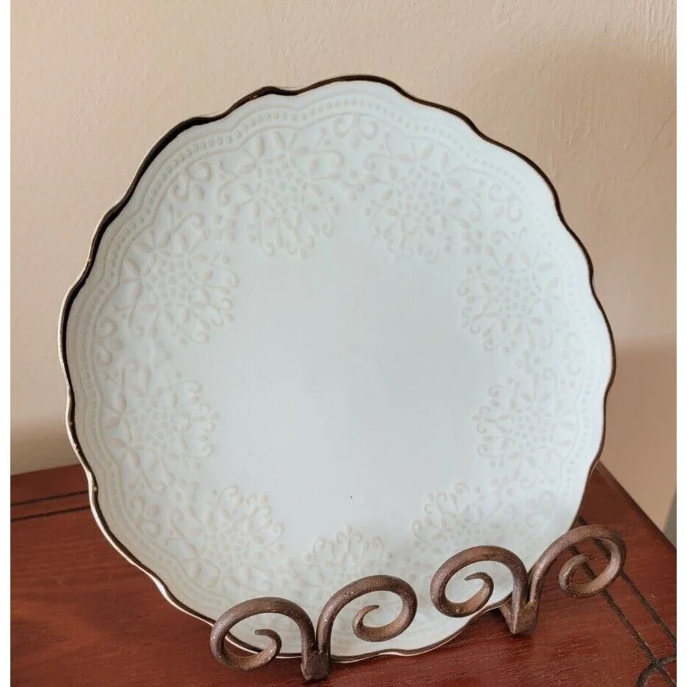 Pfaltzgraff JOANNE Salad Plate 8-1/4” Light Blue Reactive Glaze- Set of 4